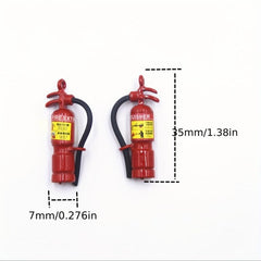 6pcs Dollhouse Alloy Fire Extinguisher Toys