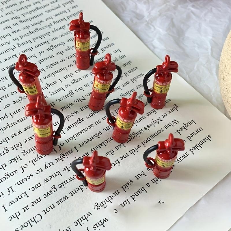6pcs Dollhouse Alloy Fire Extinguisher Toys