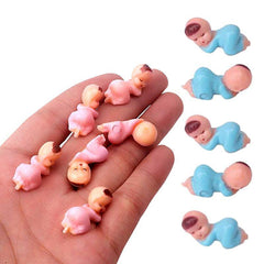 30 Mini Plastic Babies for Baby Shower Favors & Decorations