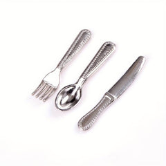 12pcs Mini Dollhouse Scene Model Doll House Accessories And Fork