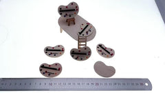2pcs 1:12 Dollhouse Drawing Boards Palette Pigment Stick Decor