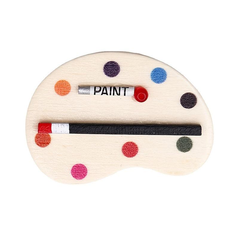 2pcs 1:12 Dollhouse Drawing Boards Palette Pigment Stick Decor