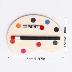 2pcs 1:12 Dollhouse Drawing Boards Palette Pigment Stick Decor
