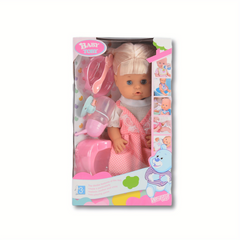 12' Baby Doll Toy with 5 Accessories - Drink & Wet Feature