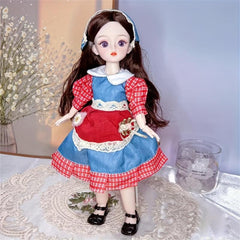 6 BJD Doll Ball Jointed Doll 3D Eyes DIY Toys Gift