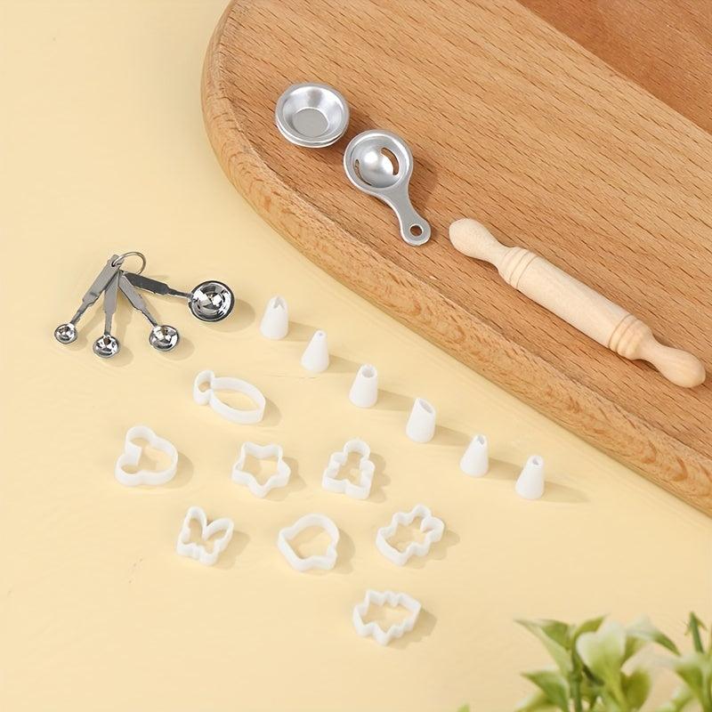 Mini Baking Mold Set for Doll House Scene Decoration