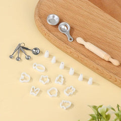 Mini Baking Mold Set for Doll House Scene Decoration