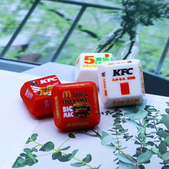 5pcs 1:12 Dollhouse Fast Food Hamburger Box for Children DIY Resin Accessories