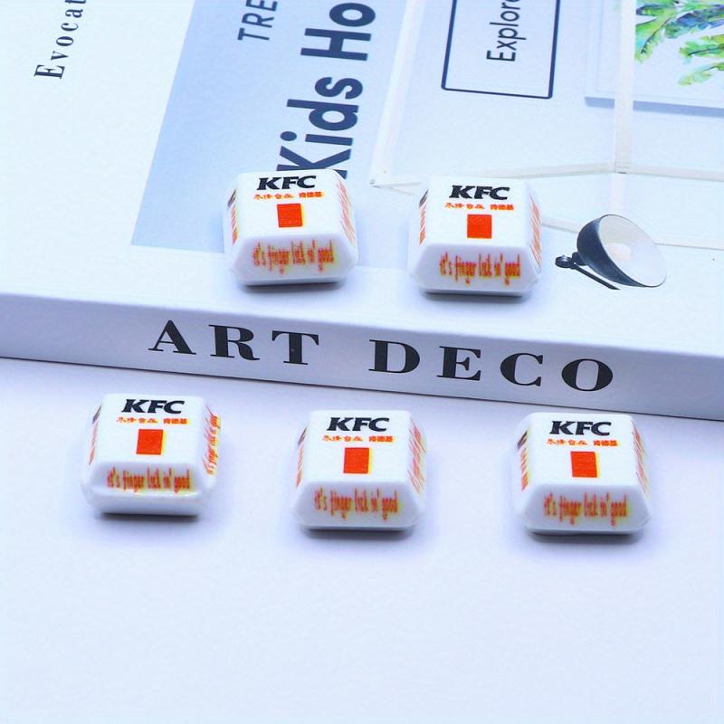 5pcs 1:12 Dollhouse Fast Food Hamburger Box for Children DIY Resin Accessories