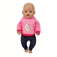 17 18 Inch Doll Clothes Set - Tops and Pants for Girls Dolls