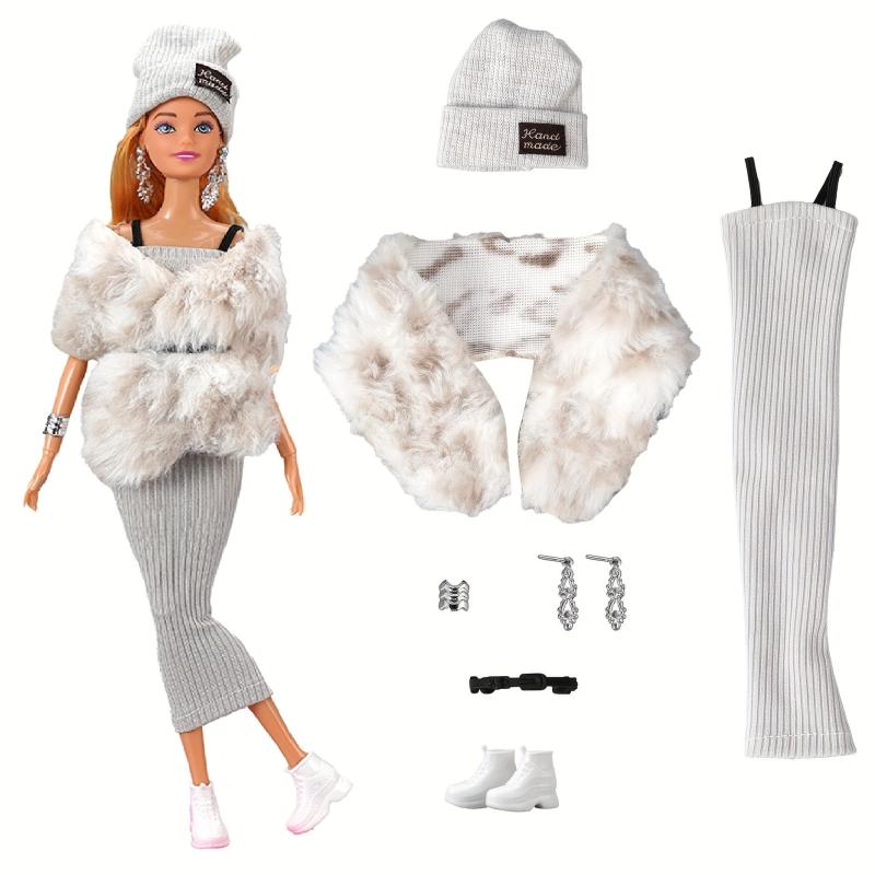 7pcs Doll Clothes Set for 11in Dolls - Halloween Christmas Accessories