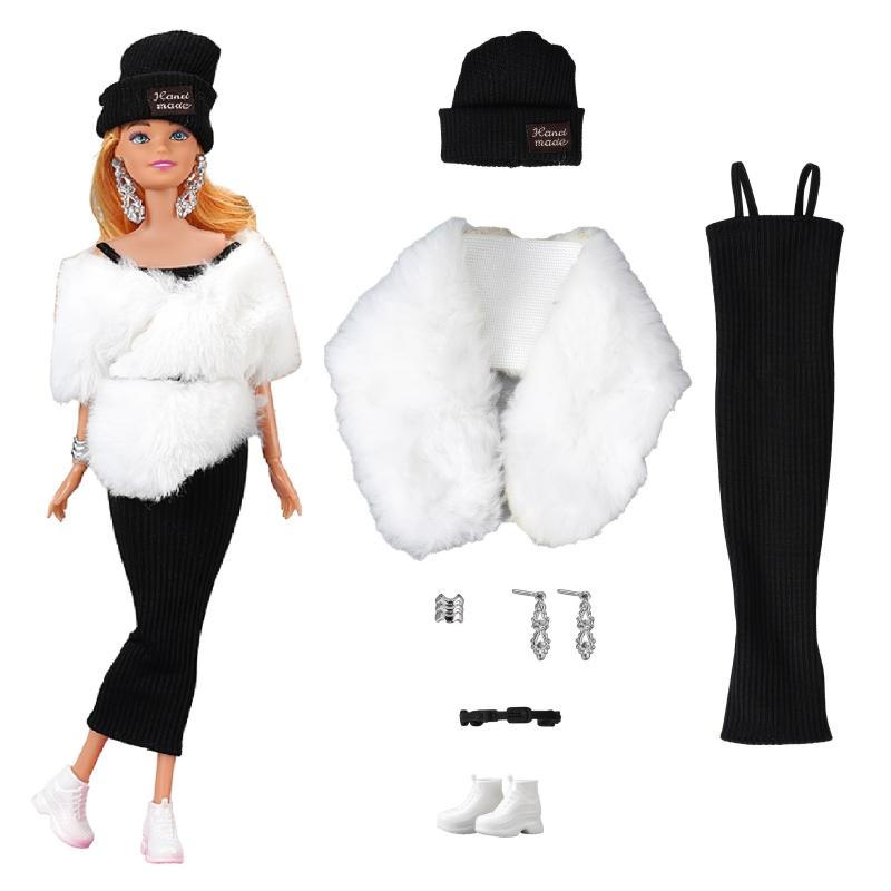 7pcs Doll Clothes Set for 11in Dolls - Halloween Christmas Accessories