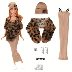 7pcs Doll Clothes Set for 11in Dolls - Halloween Christmas Accessories