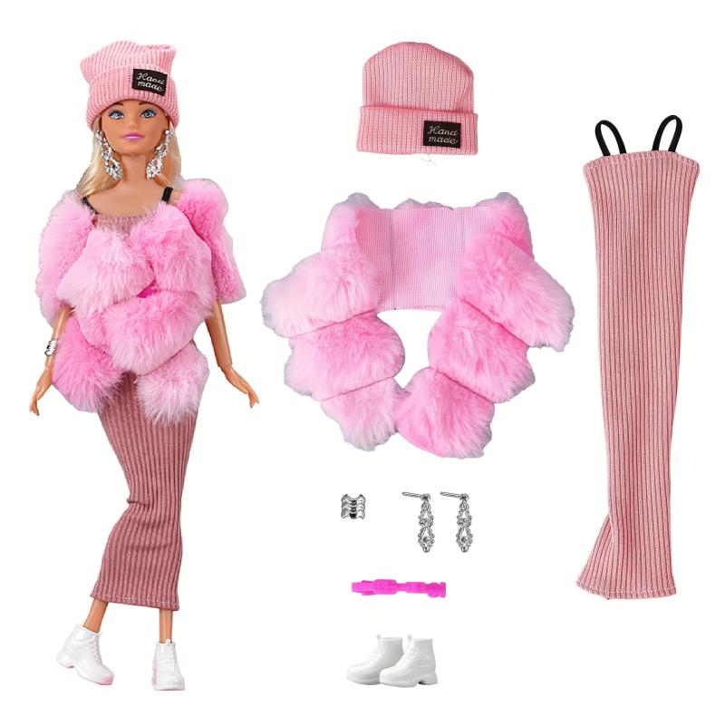 7pcs Doll Clothes Set for 11in Dolls - Halloween Christmas Accessories