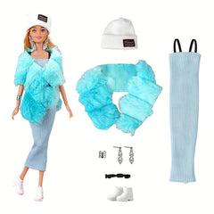 7pcs Doll Clothes Set for 11in Dolls - Halloween Christmas Accessories
