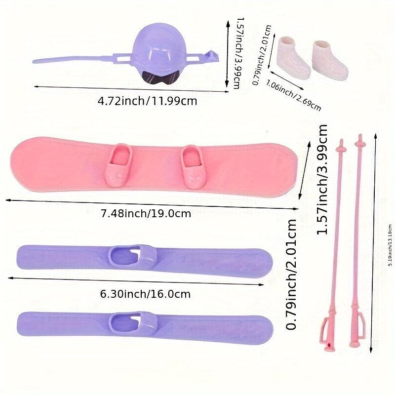8in Doll Sportwear Outfits Skiing Accessories For 1 6 Dolls
