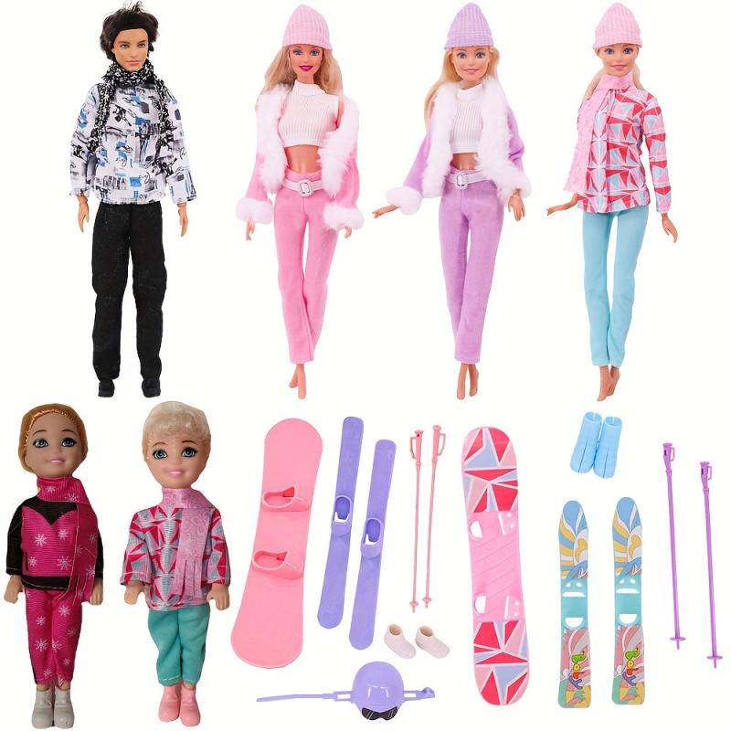 8in Doll Sportwear Outfits Skiing Accessories For 1 6 Dolls