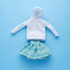 Dolls Outfits Top Hoodies Pleated Skirts Set For 11.5 Inch Doll Accessories