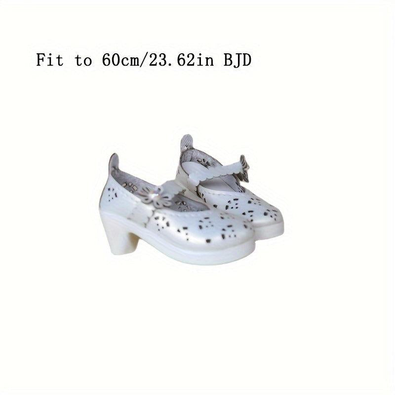 1 Pair BJD Decorative Shoes Red Shoes Special Accessories For Dolls