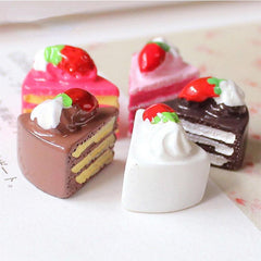 5pcs Strawberry Birthday Cake Figures Simulation Food Play House Toys