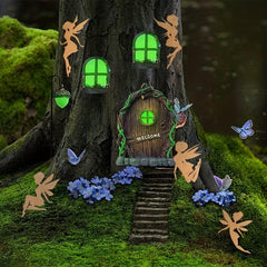 5pcs Wooden Fairy Craft Shapes for Kids' Furniture Miniatures
