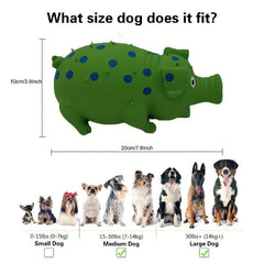 81 cm Natural Latex Dog Squeaky Toy Polka Dot Pig Shape Chew Molar