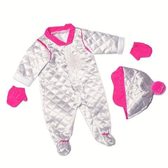 Silvery Jumpsuit Doll Clothes For 17in Baby Dolls