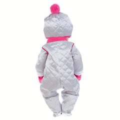 Silvery Jumpsuit Doll Clothes For 17in Baby Dolls