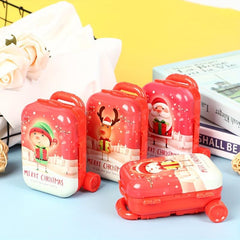 1pc Dollhouse Mini Christmas Suitcase Doll Handbag Model Decor