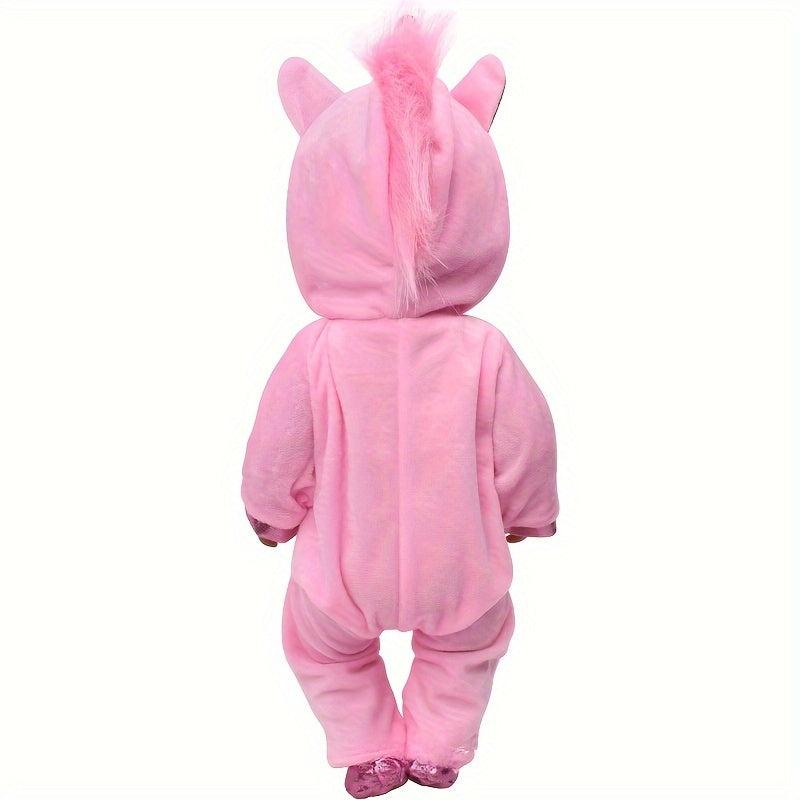 18 Inch Doll Jumpsuit Shoes 2pc Costume Unicorn Cat Suit Gift Christmas