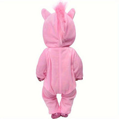 18 Inch Doll Jumpsuit Shoes 2pc Costume Unicorn Cat Suit Gift Christmas