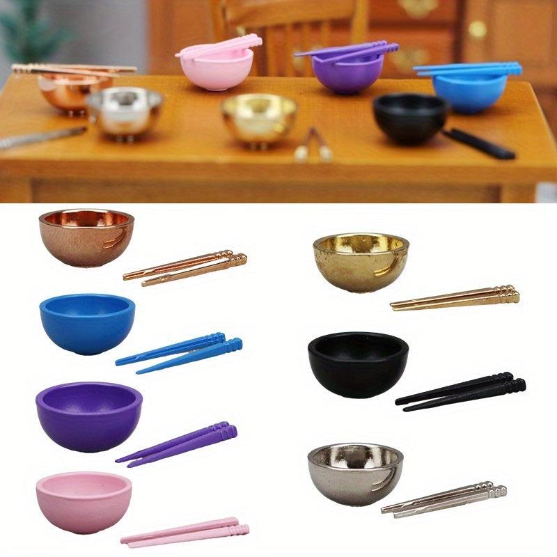 1:12 Dollhouse Bowl Kitchen Tableware Model Decor Toy Doll House Accessories