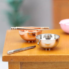 1:12 Dollhouse Bowl Kitchen Tableware Model Decor Toy Doll House Accessories