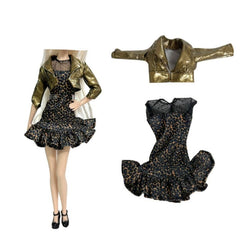 Doll Coat Multicolor Soft Fur Dress Winter Outfit Casual Wear Clothes For Doll