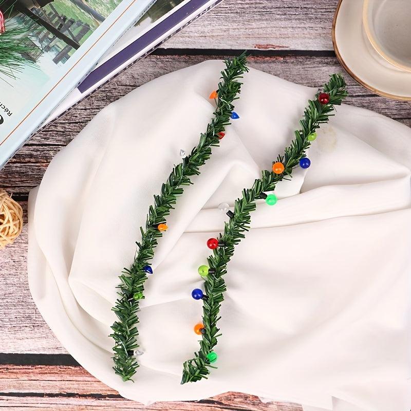1/12 Dollhouse Christmas Decor Grass Strips Doll Decorative Strip