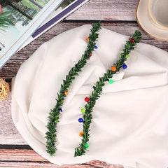 1/12 Dollhouse Christmas Decor Grass Strips Doll Decorative Strip