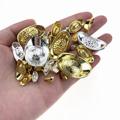 20pcs Golden Ingot Fengshui Ornament for Luck & Wealth