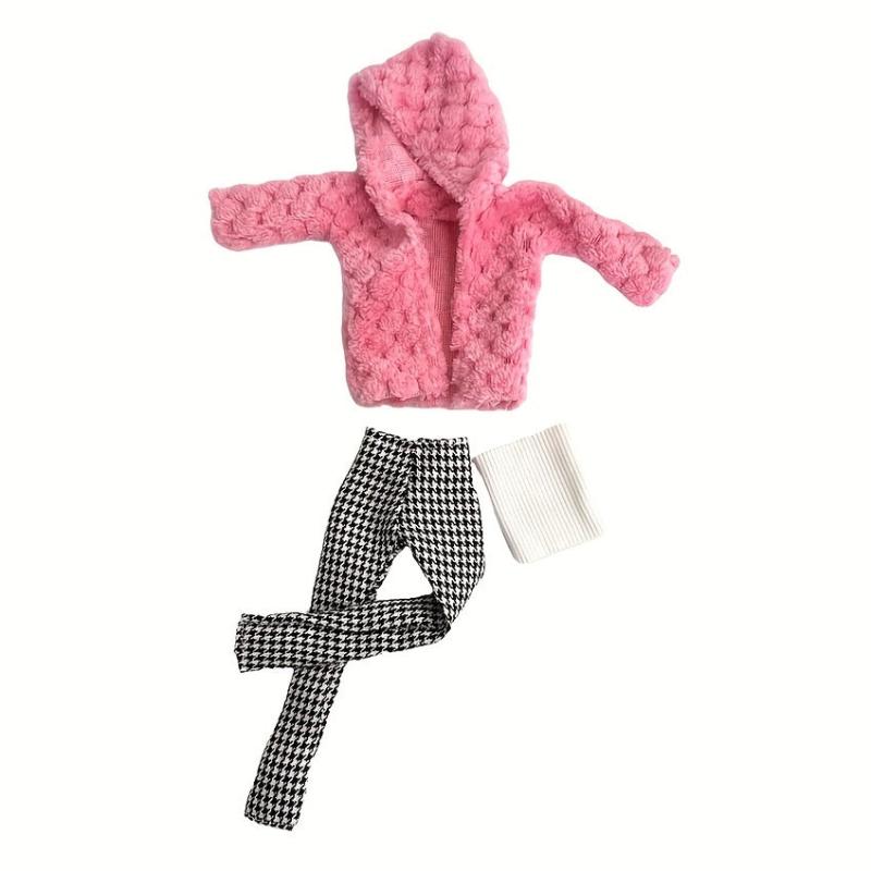 Doll Clothes Plush Jacket Fashionable Suit Long Trouseres for 29 Doll