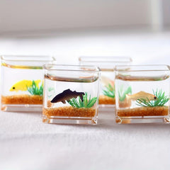 Dollhouse Glass Fish Tank Bowl Aquarium Decor Toy Doll House Accessories
