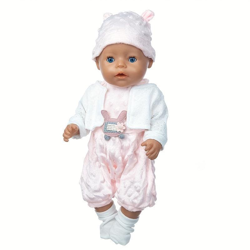 Pink Suit Socks Doll Clothes Fit For 17inch Doll