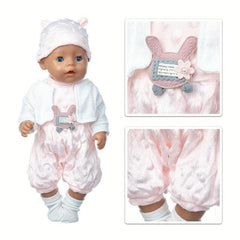 Pink Suit Socks Doll Clothes Fit For 17inch Doll