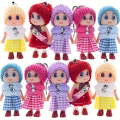 Plush Dolls Play House Mini Dolls Set