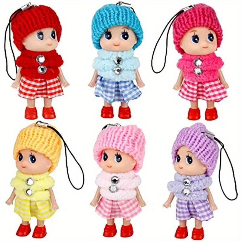Plush Dolls Play House Mini Dolls Set