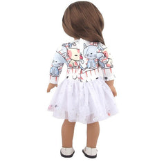 Cartoon Cat Puffy Skirt for 18 Inch Dolls