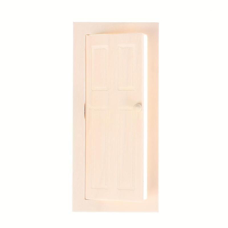 1:12 Scale Interior Wooden Door DIY Dollhouse Furniture Accessories