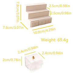 1:12 Dollhouse Display Rack Candy Box Drawer Cabinet Furniture Model Decor