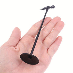 Mini Plastic Microphone Model Dollhouse Furniture Accessories