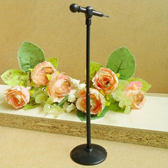 Mini Plastic Microphone Model Dollhouse Furniture Accessories