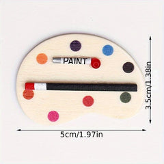 2pcs 1 12 Dollhouse Mini Drawing Board Palette Pigment Stick