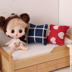 Mini Sofa Pillow Dollhouse Accessory Gift